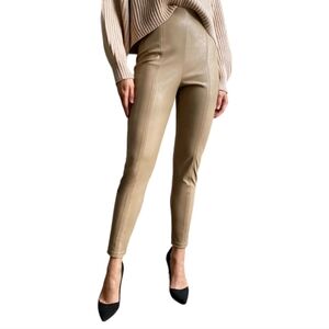 Aritzia Babaton Mace Pant Black Vegan Leather Women's 12